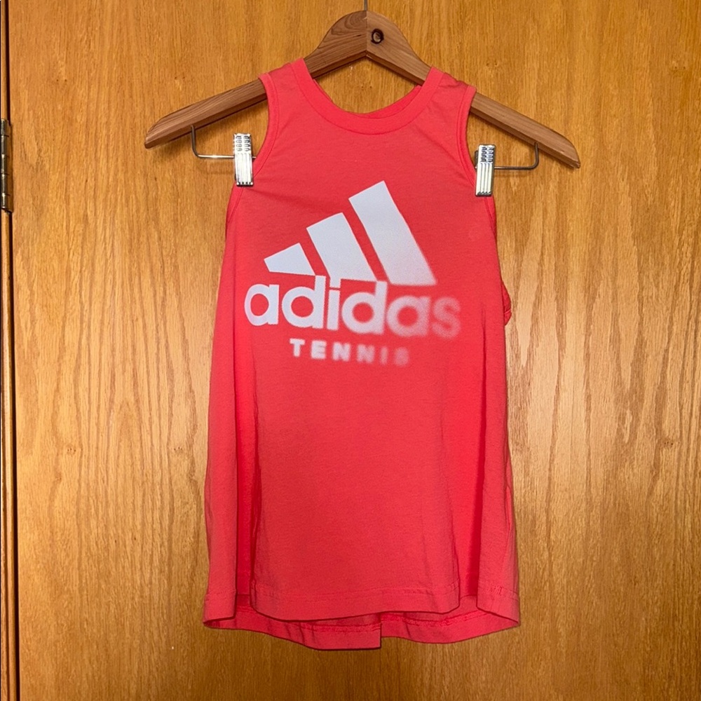 adidas Coral Pink Sleeveless Tennis Tank